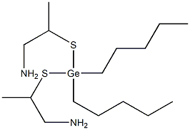 2,2'-[(Dipentylgermylene)bisthio]bis(propan-1-amine) 结构式