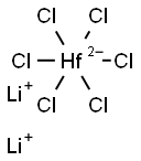 Lithium hexachlorohafnate(IV),,结构式