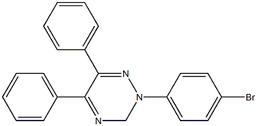 2-(4-ブロモフェニル)-5,6-ジフェニル-2,3-ジヒドロ-1,2,4-トリアジン 化学構造式