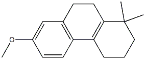 1,2,3,4,9,10-Hexahydro-7-methoxy-1,1-dimethylphenanthrene 结构式