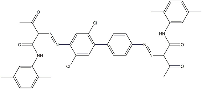 4,4'-Bis[[1-(2,5-dimethylphenylamino)-1,3-dioxobutan-2-yl]azo]-3,6-dichloro-1,1'-biphenyl