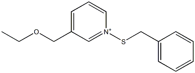 3-(Ethoxymethyl)-1-(benzylthio)pyridinium Structure