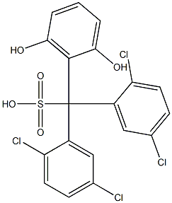 Bis(2,5-dichlorophenyl)(2,6-dihydroxyphenyl)methanesulfonic acid|