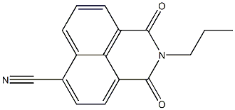 2-Propyl-1,3-dioxo-2,3-dihydro-1H-benzo[de]isoquinoline-6-carbonitrile Struktur