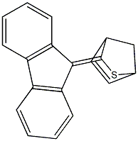 3-(9H-Fluoren-9-ylidene)-2-thiabicyclo[2.2.1]hept-5-ene Struktur