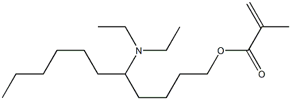 Methacrylic acid 5-(diethylamino)undecyl ester Structure