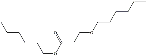3-Hexyloxypropionic acid hexyl ester,,结构式
