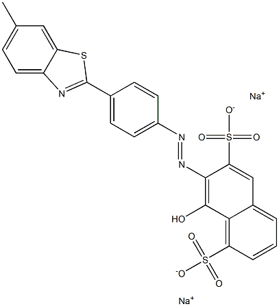 8-Hydroxy-7-[[4-(6-methylbenzothiazol-2-yl)phenyl]azo]-1,6-naphthalenedisulfonic acid disodium salt|