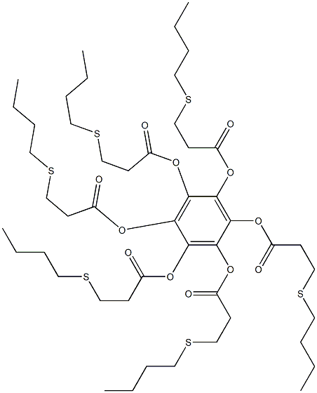 Benzenehexol hexakis[3-(butylthio)propanoate] Structure