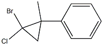 1-Bromo-1-chloro-2-methyl-2-phenylcyclopropane,,结构式