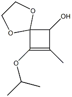 8-Isopropyloxy-7-methyl-1,4-dioxaspiro[4.3]oct-7-en-6-ol Structure