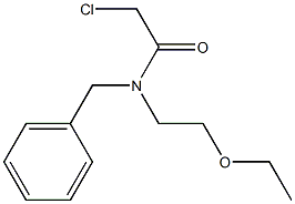 N-ベンジル-N-(クロロアセチル)-2-エトキシエタン-1-アミン 化学構造式
