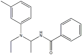 N-Ethyl-N-[1-(benzoylamino)ethyl]-3-methylaniline 结构式