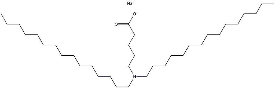 5-(Dipentadecylamino)valeric acid sodium salt 结构式