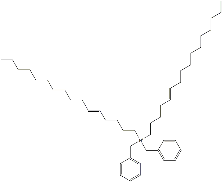 Di(5-hexadecenyl)dibenzylaminium Struktur
