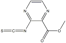 3-イソチオシアナトピラジン-2-カルボン酸メチル 化学構造式