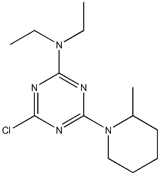 2-Chloro-4-diethylamino-6-(2-methylpiperidino)-1,3,5-triazine|