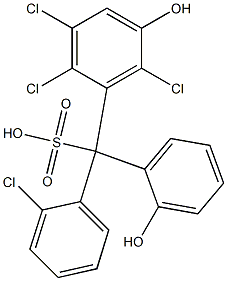 (2-Chlorophenyl)(2,3,6-trichloro-5-hydroxyphenyl)(2-hydroxyphenyl)methanesulfonic acid|