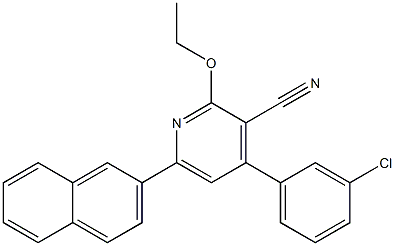 4-(3-Chlorophenyl)-6-(2-naphtyl)-2-ethoxypyridine-3-carbonitrile|