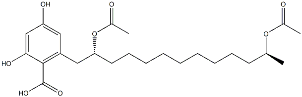 2,4-Dihydroxy-6-[(2R,12S)-2,12-diacetoxytridecyl]benzoic acid|