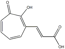 3-(2-Hydroxy-1-oxocyclohepta-2,4,6-trien-3-yl)acrylic acid 结构式