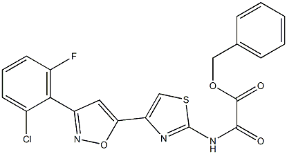 N-[4-[3-(2-Chloro-6-fluorophenyl)-5-isoxazolyl]-2-thiazolyl]oxamidic acid benzyl ester