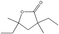 3,5-Diethyl-3,5-dimethyldihydrofuran-2(3H)-one Structure