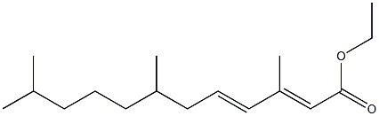 3,7,11-Trimethyl-2,4-dodecadienoic acid ethyl ester 结构式