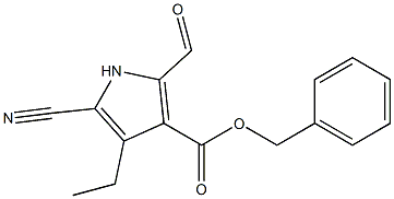 5-Cyano-2-formyl-4-ethyl-1H-pyrrole-3-carboxylic acid benzyl ester