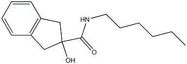 N-Hexyl-2-hydroxy-2-indanecarboxamide,,结构式