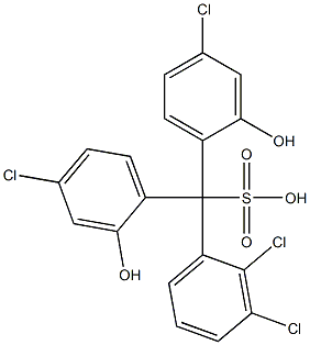 (2,3-Dichlorophenyl)bis(4-chloro-2-hydroxyphenyl)methanesulfonic acid