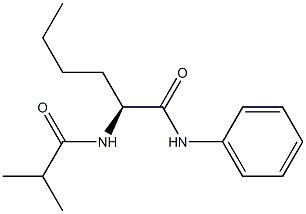 [S,(-)]-2-(Isobutyrylamino)-N-phenylhexanamide Structure