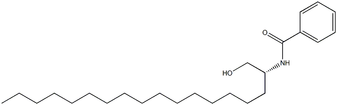 (+)-N-[(R)-1-(Hydroxymethyl)heptadecyl]benzamide Struktur