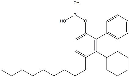 Phosphorous acid cyclohexylphenyl(4-nonylphenyl) ester Structure