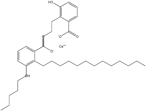 ビス(2-トリデシル-3-ヒドロキシ安息香酸)カルシウム 化学構造式