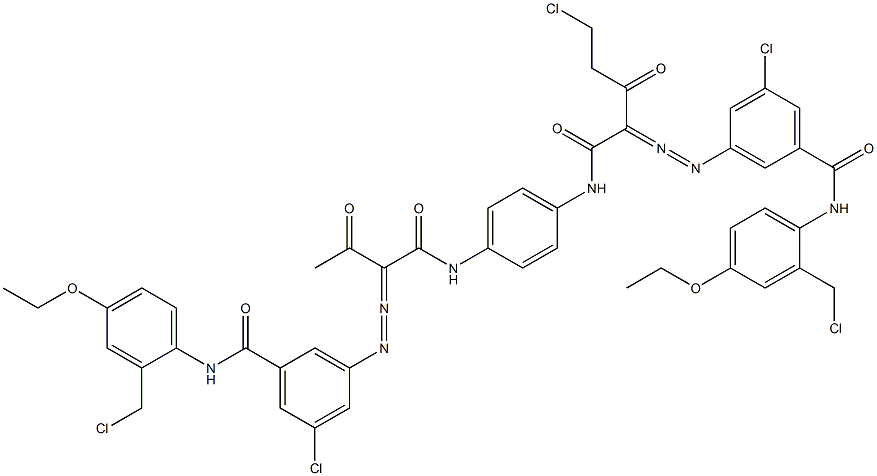 3,3'-[2-(Chloromethyl)-1,4-phenylenebis[iminocarbonyl(acetylmethylene)azo]]bis[N-[2-(chloromethyl)-4-ethoxyphenyl]-5-chlorobenzamide]