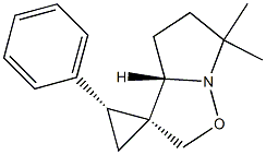 (3R,3aS,2'R)-6,6-Dimethyl-2'-phenyl-3a,4,5,6-tetrahydrospiro[pyrrolo[1,2-b]isoxazole-3(2H),1'-cyclopropane] Structure