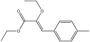 (Z)-3-(4-Methylphenyl)-2-ethoxyacrylic acid ethyl ester Struktur