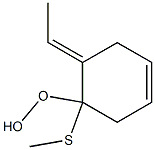 (Tetrahydro-3-ethylidene-2-methylthiophen)-2-yl hydroperoxide Structure