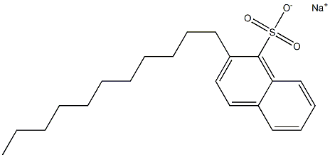 2-Undecyl-1-naphthalenesulfonic acid sodium salt Struktur