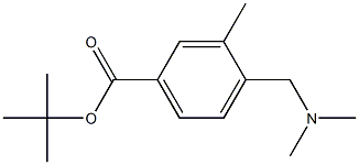 4-Dimethylaminomethyl-3-methylbenzoic acid tert-butyl ester Structure