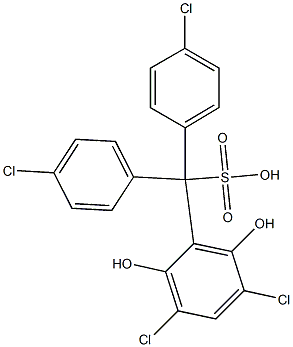  (3,5-Dichloro-2,6-dihydroxyphenyl)bis(4-chlorophenyl)methanesulfonic acid