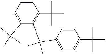 2-(2,6-Di-tert-butylphenyl)-2-(4-tert-butylphenyl)propane Struktur
