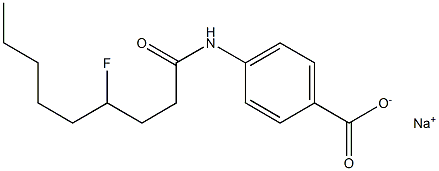  4-[(4-Fluorononanoyl)amino]benzenecarboxylic acid sodium salt