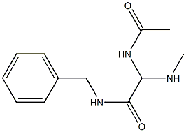 2-Acetylamino-2-methylamino-N-benzylacetamide Structure
