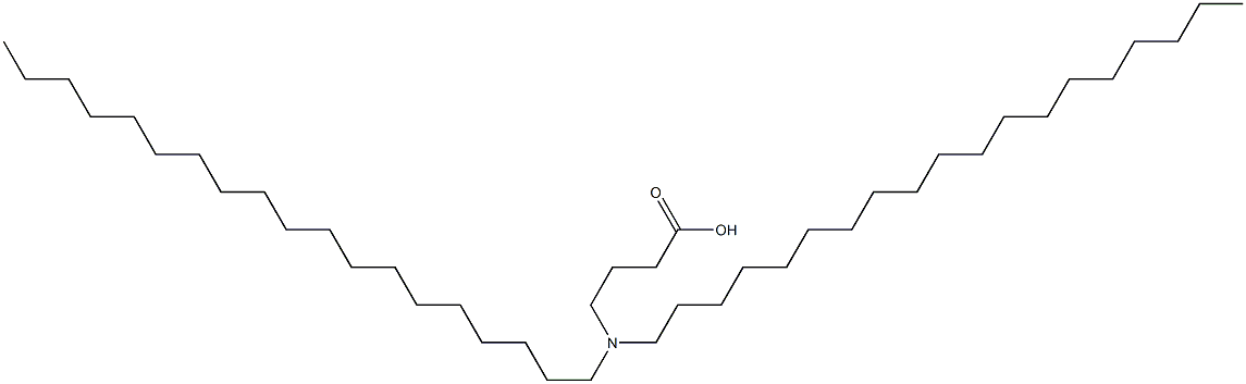 4-(ジノナデシルアミノ)酪酸 化学構造式