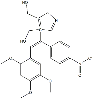 2-[1-(4-Nitrophenyl)-2-(2,4,5-trimethoxyphenyl)ethenyl]-4,4(5H)-oxazoledimethanol