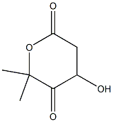 4-Hydroxy-6,6-dimethyltetrahydro-2H-pyran-2,5-dione Structure