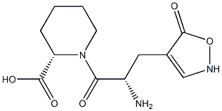 (2S)-1-[(S)-2-Amino-3-[(2,5-dihydro-5-oxoisoxazol)-4-yl]propanoyl]piperidine-2-carboxylic acid|