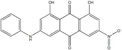 2-Anilino-4,5-dihydroxy-7-nitroanthraquinone,,结构式